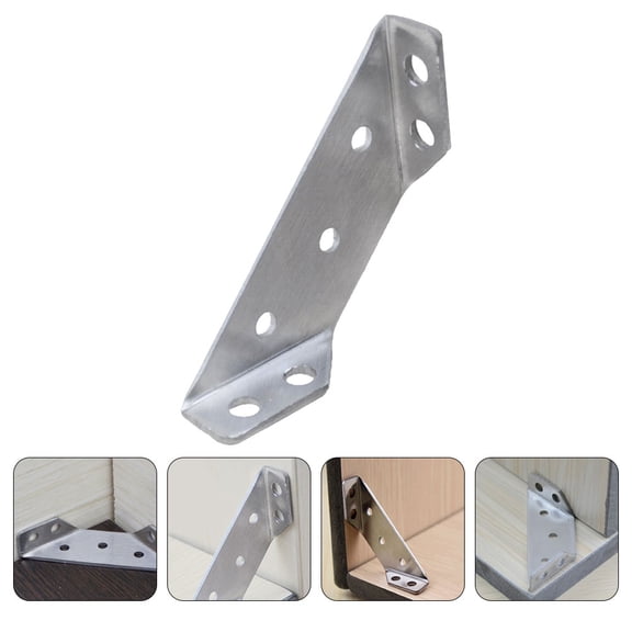 WHAMVOX MLINS 6-Pack Heavy Duty Furniture Corner Braces Angle Bracket Connectors for Wood and Metal Support