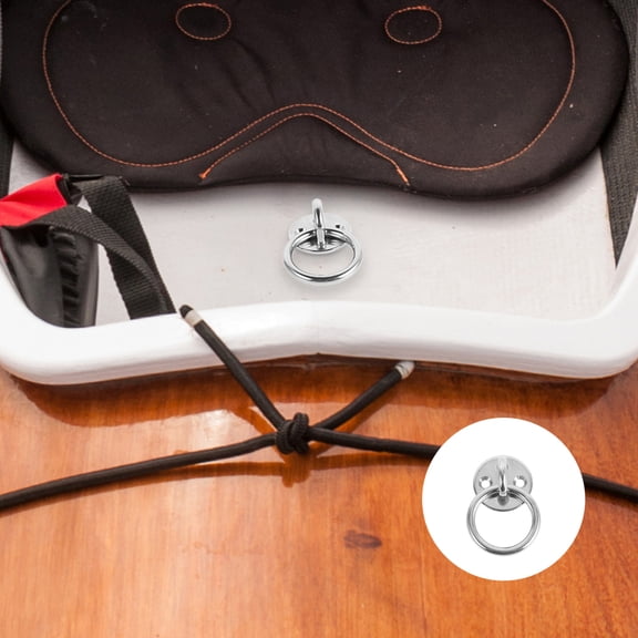 WHAMVOX MLINS Heavy Duty Stainless Steel Pad Eye Plate Hook 1 Set For Ceiling Mount Marine Boat Accessories Ceiling Anchor Hooks