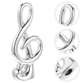 SEWCHICS Ceramic Music Note Sculpture for Living Room Decor, Artistic Ornament Set