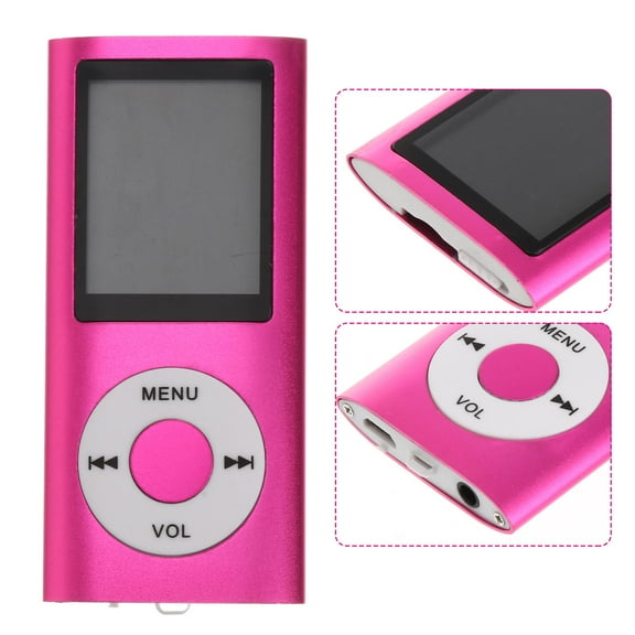 WHAMVOX MP3/MP4 Player Compact Digital Music Video Player Photo Viewer Video and Voice Recorder with Mini USB Port 1.8 Inch Screen (Pink)