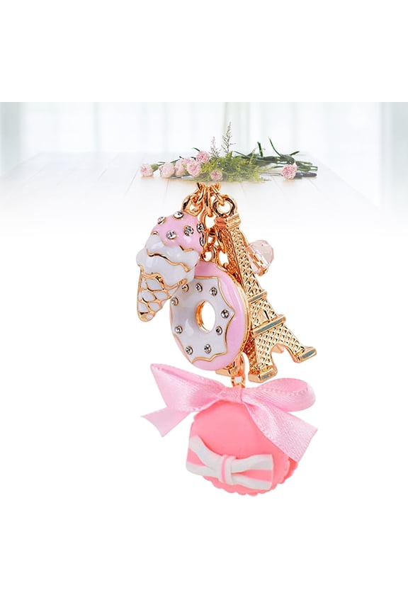 Macaron Cake Keychain for Handbag Girl