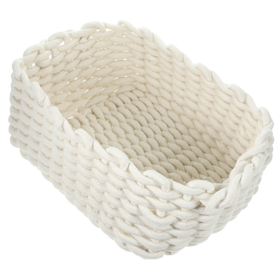 WHAMVOX  Macrame Storage Basket Small Professional Sundries Organizer