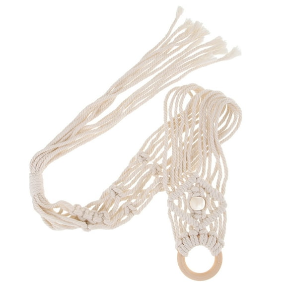 WHAMVOX Macrame Ukulele Hanger Cotton Rope Macrame Wall Mount Hanger Guitar Holder