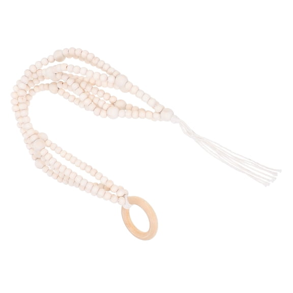 WHAMVOX  Macrame Wooden Bead Flower Pot Hanging Basket Plant Hanger Bride