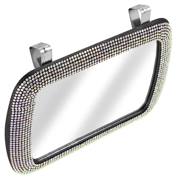 SEWCHICS Car Mirror Sun Visor Mirror Black Abs 1 Pcs