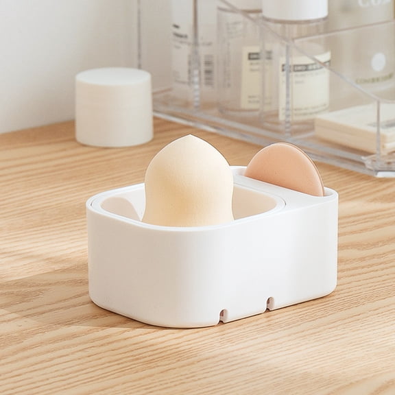 WHAMVOX Makeup Sponge Holder Travel Carrying Case Sponge Puff Drying Rack