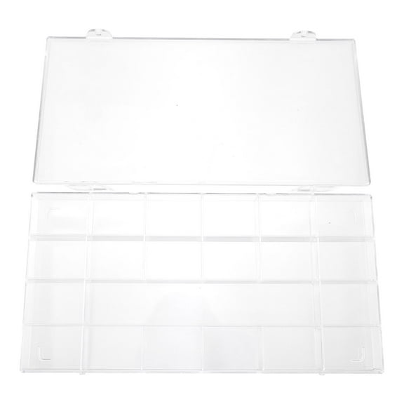 WHAMVOX Manicure Tool Holder False Nail Organizer Clear Charm Storage Boxes Must Transparent