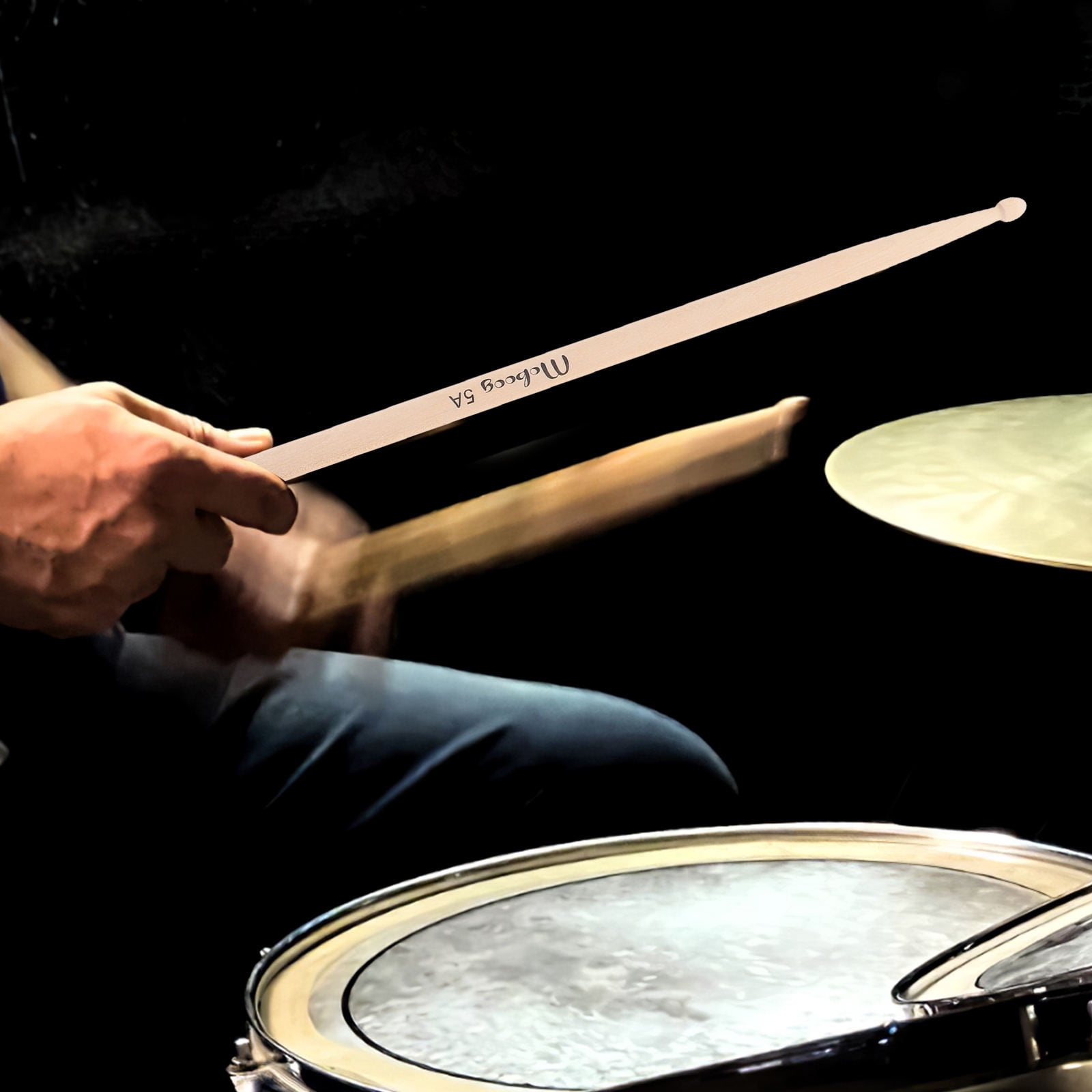 WHAMVOX Maple Wood Drum Sticks for Drummer with Smooth Surface and Durable Design 5A 12 Pieces