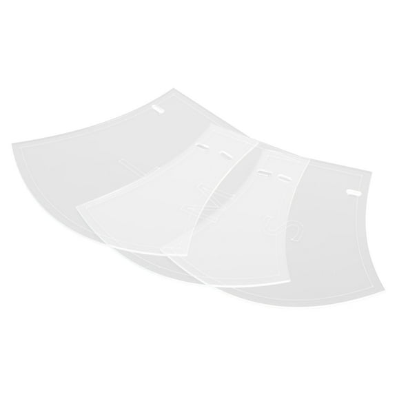 YSNOOWE Mask Templates Kit Acrylic Transparent 3Pcs