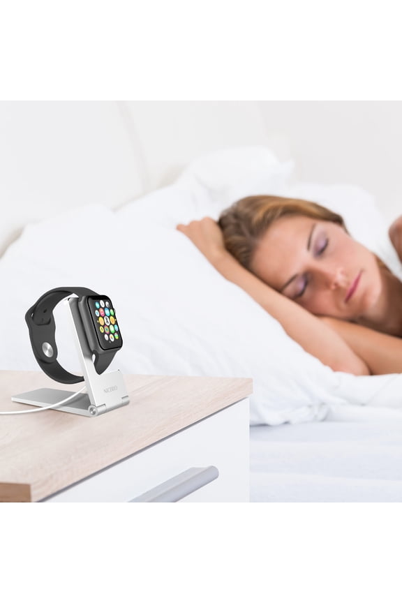 Masteelf NICERIO Aluminum Alloy Watch Stand Holder 1 Set Silver