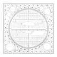 thumbnail image 1 of WHAMVOX Multifunctional Measuring Ruler and Geometric Protractor for Students and Office Use, Black, 1 of 8