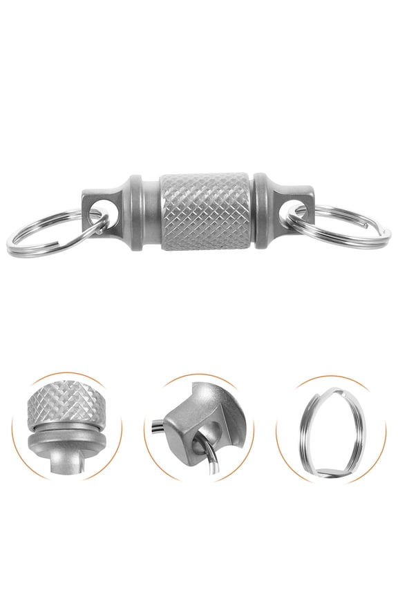Men Keychain for Car Keys Release Titanium Locking Carabiner Holder Man and Women