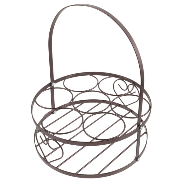 WHAMVOX Metal Beer Bottle Holder Wine Bottle Rack Beer Bottle Storage Basket Wine Holding Container