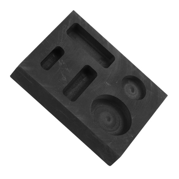 WHAMVOX Metal Casting Melting Mold Graphite Ingot Mould Graphite Casting Ingot Mold Melting Silver Mold Jewelry Melting Crafting Model