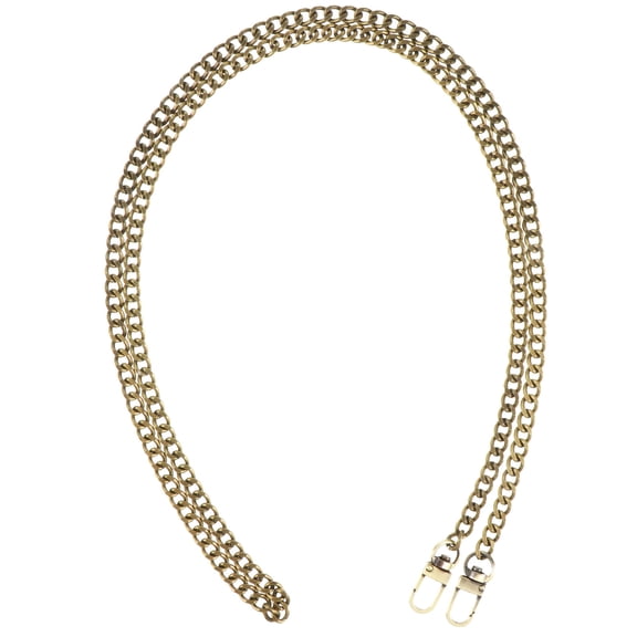 YSNOOWE 1Pc Fashionable Coffee Metal Chain Purse Strap Handbag Cross Body Bag Replacement Chain