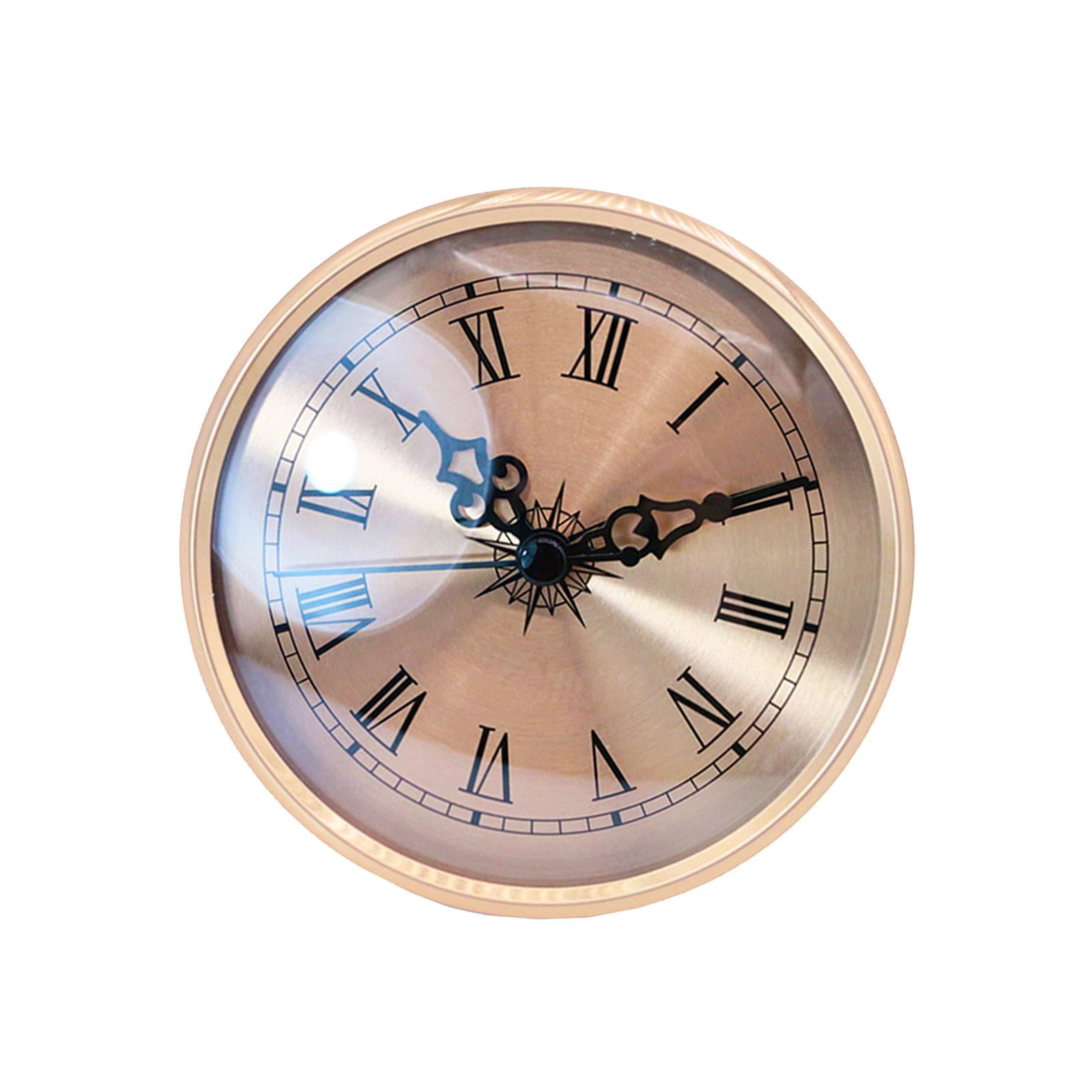 WHAMVOX Metal Frame Clock Insert With Roman Numerals Silent Quartz ...