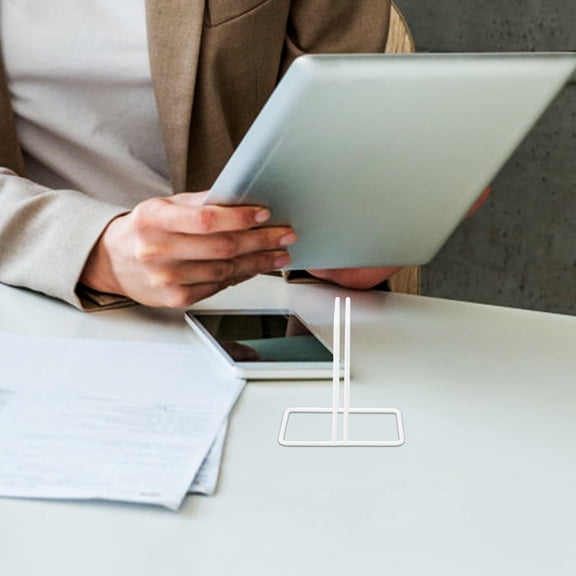 WHAMVOX Metal Grid Wall Holder Desk Partition Bracket Convenient Screen Clip for Office Practical Panel Clip for Work Grid Wall Display Rack Base for Desktop Privacy and Organization