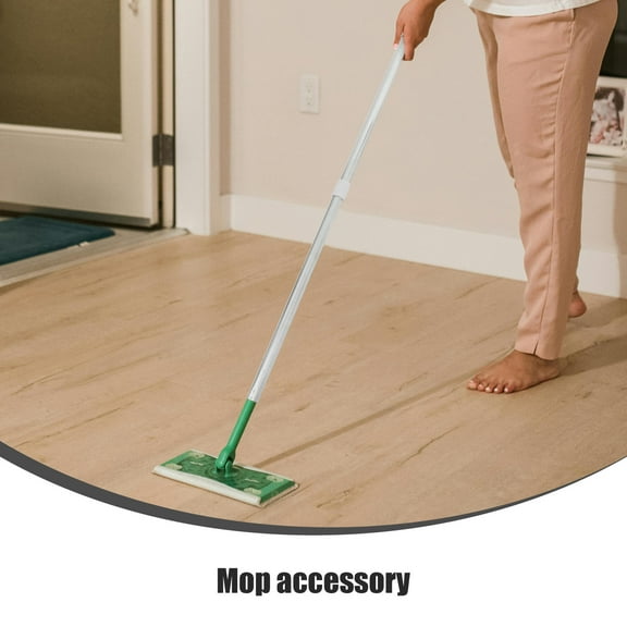 WHAMVOX Metal Mop Handle for Floor Cleaning Two-Section Mop Rod Sweeping Broom Stick Handle for Bathroom Household Mop Pole Accessory