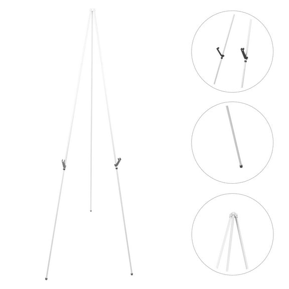 WHAMVOX Metal Painting Tripod Portable Display Rack Metal Painting Easel Stand for Display