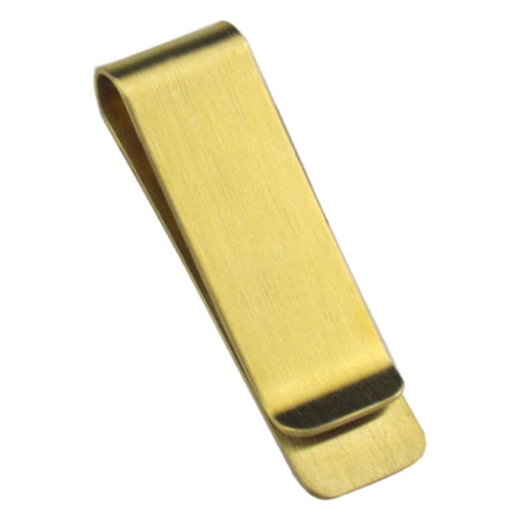 ROMANSENTIAL Vintage Golden Credit Clip for Durable Wallet with Engraving Space