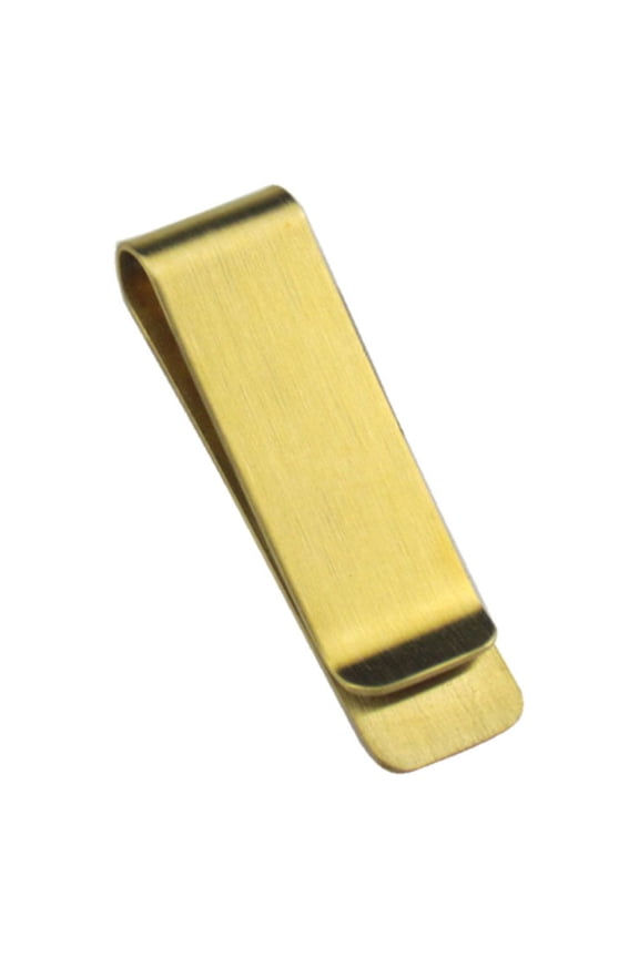 Golden Stainless Steel Money Pouch Clip for Wallet Use Durable Vintage Brass Credit Cash Holder