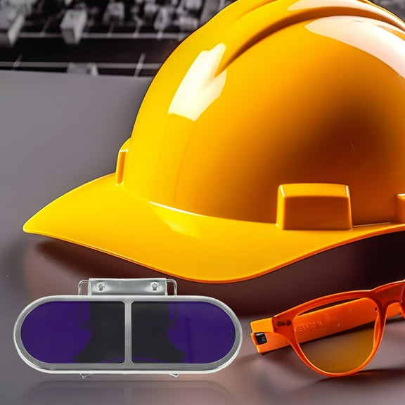 WHAMVOX Metal Welding Goggles with Cover for Strong Lighting Protection in Silver Color Size 1.0