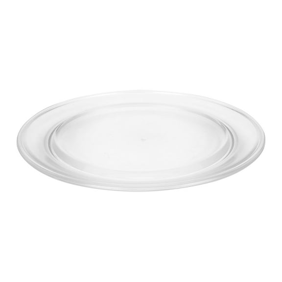 WHAMVOX Microwave Plate for Kitchen Use Made of Glass Transparent Heat Resistant and Easy to .5 inches