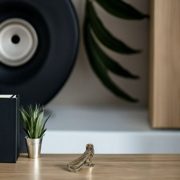 WHAMVOX Mini Brass Mouse Figurine Vintage Brass Animal Sculpture Unique Brass Miniature Statue For Collectors Home Decoration Desk Ornaments