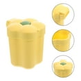 thumbnail image 1 of WHAMVOX  Mini Desk Garbage Pail Small Yellow Can Trash Bin Bins Car Office, 1 of 8