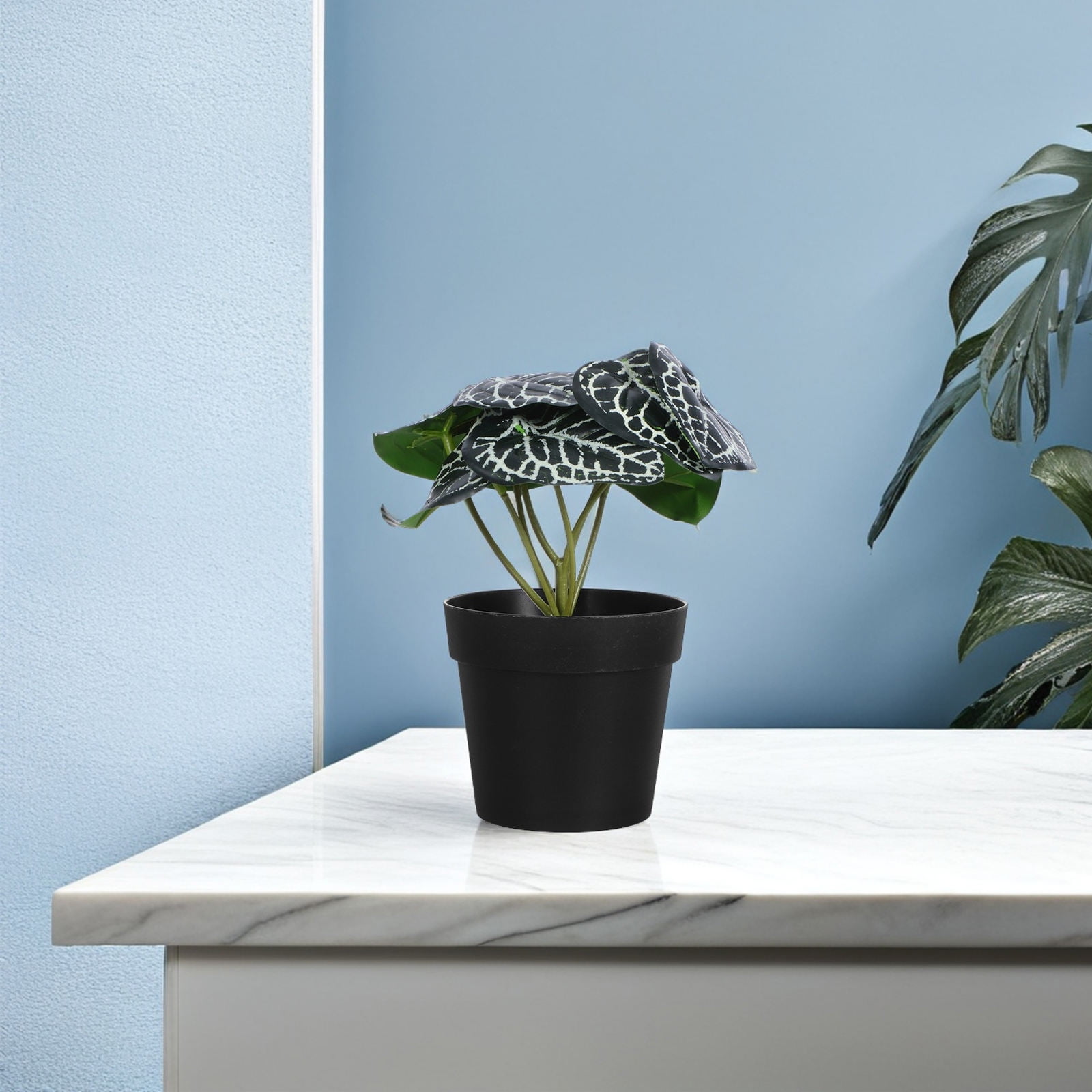 WHAMVOX Artificial Green Potted Plant Office 18.00X9.00X9.00CM