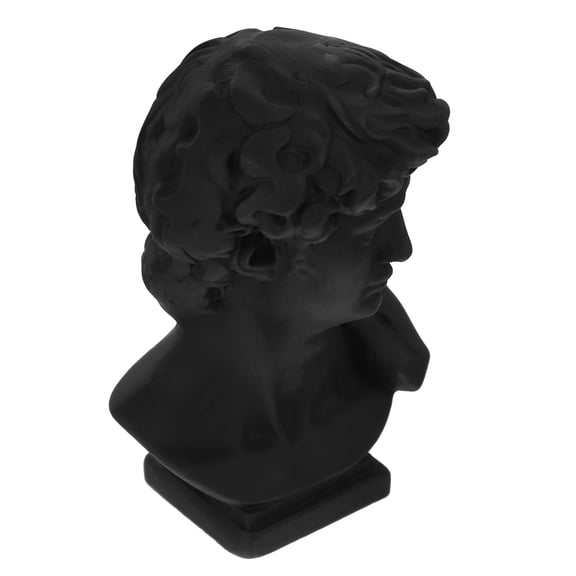 WHAMVOX Mini Resin Statue Home and Decor Desktop Artificial Retro Black