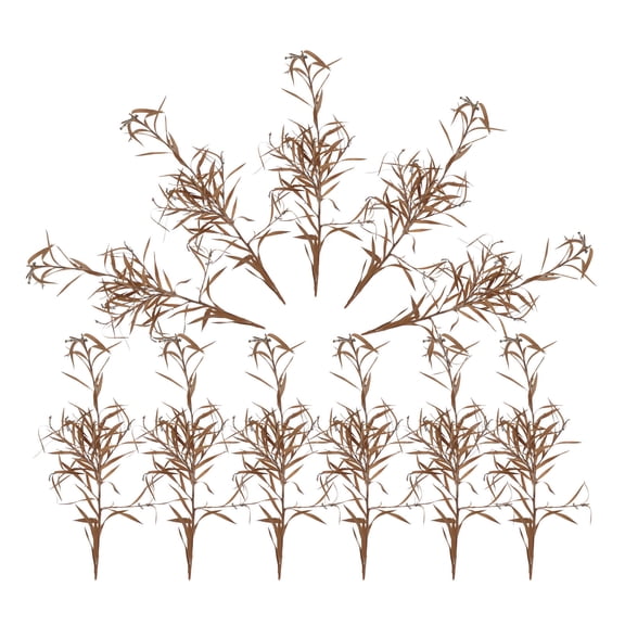 SKISUNO Khaki Dried Bush Miniature for Dollhouse and Garden Decor, Realistic Plant Accessory, Unique Small Scale Decoration