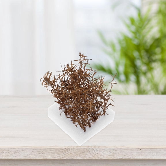 SKISUNO Khaki Dried Bush Model, Unique Design, Natural Ambiance, Perfect for Dollhouse and Garden Decoration