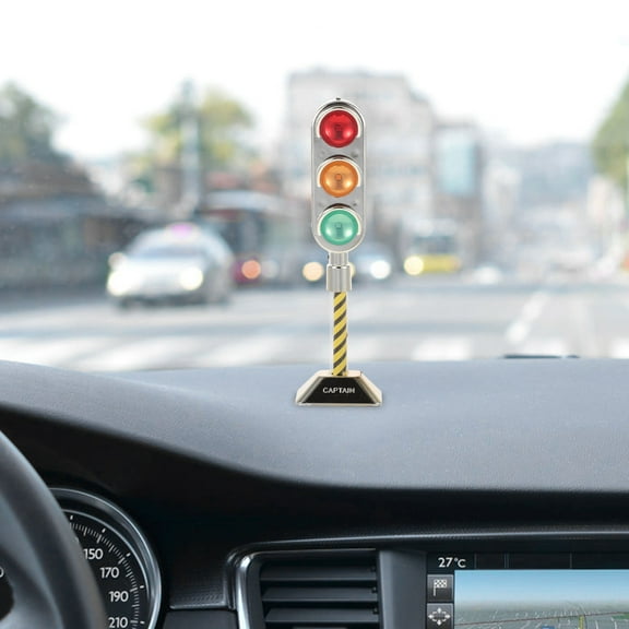 WHAMVOX Miniature Stop Light Small Traffic Light 18.50X5.50X3.50CM