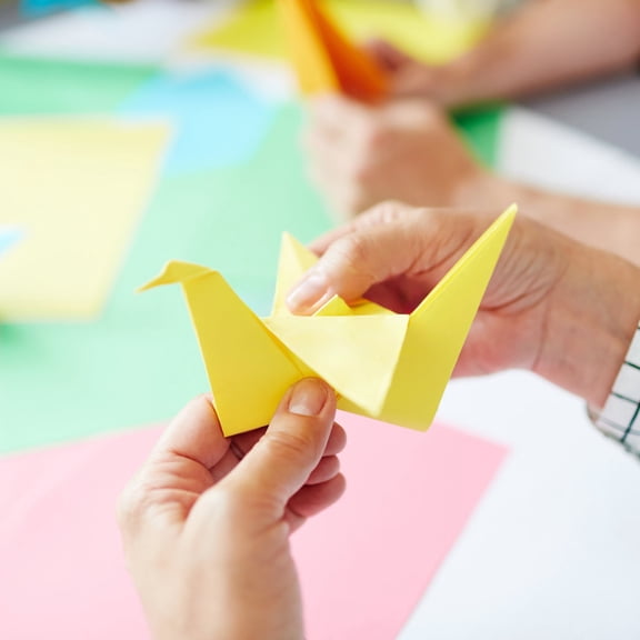 WHAMVOX Mixed Color Origami Paper for Kids Craft Projects with Easy Fold Wood Pulp Square Paper 200 Pcs