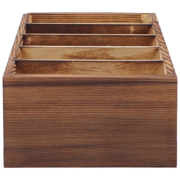 HEANUJJ Coffee Colored Desktop Cellphone Organizer Rustic Style 1Set