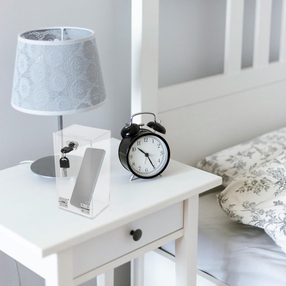 WHAMVOX Mobile Phone Storage Box Staff Work 20.00X10.00X9.00CM Transparent