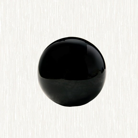 WHAMVOX Modern Black Crystal Ball Ornament Showcase Decoration