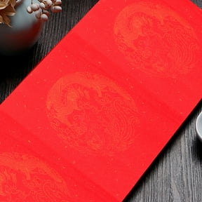 YSNOOWE Back to School Chinese Calligraphy Writing Rice Paper Red Xuan Paper for Brushes 1 Roll
