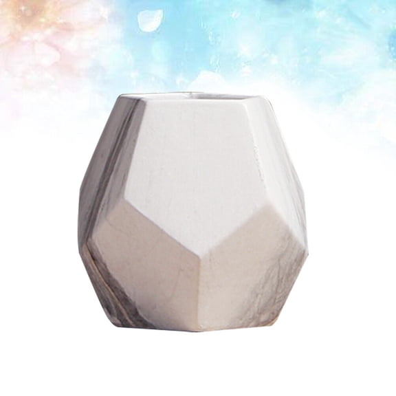 YSNOOWE White Ceramic Vase for Home and Office Decor, Elegant Decorative Flower Pot, Stylish 1 Set