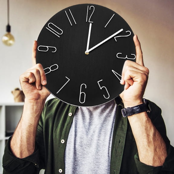 WHAMVOX Modern Wall Clock Silent Hanging Timepiece for Bedroom Home Decor 1 Piece