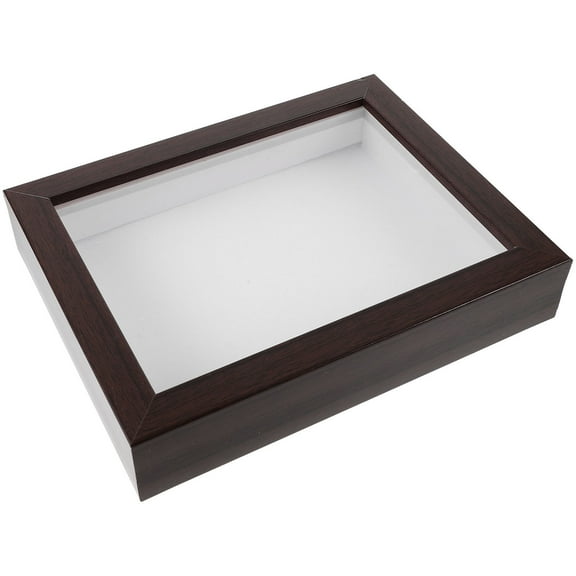 WHAMVOX Multi Color Dried Flower Display Frame for DIY Use Density Board and Organic Glass and Practical 7.87x0.79x10.24Inches