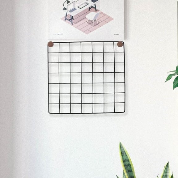 WHAMVOX Multi-Functional Wire Wall Grid Kindergarten Photo Display Storage Grid Wall Iron Grid Panel Decorative Wall Hanging Rack