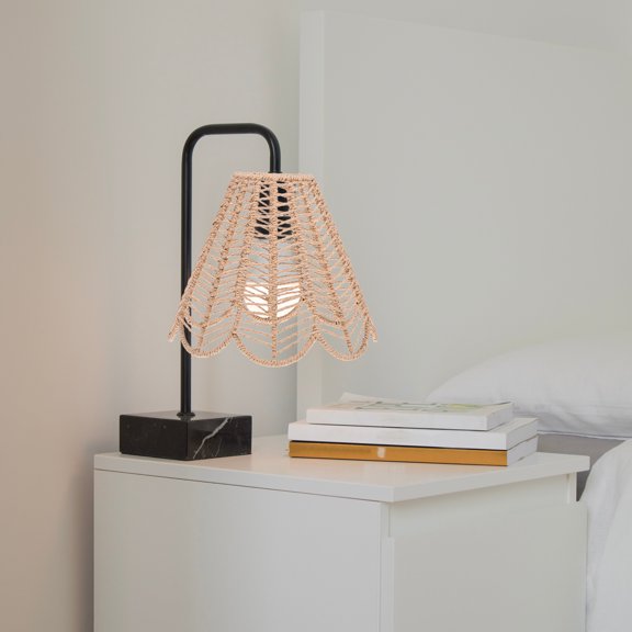 WHAMVOX Multi Paper Rope Lamp Shade for Replacement with Iron Frame and Soft Light Diffusion