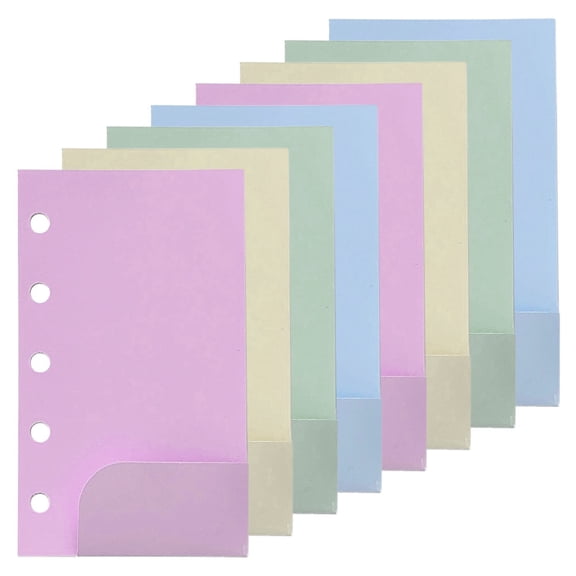 WHAMVOX Multi-use Scrapbook Binder Pockets for Storing Receipts Cards with Pre-drilled Holes 2 Bags