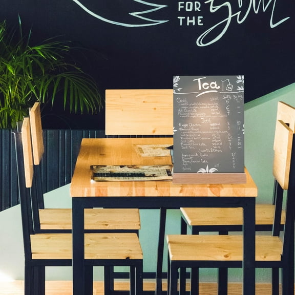 WHAMVOX MultiPurpose Acrylic and Wood Price Display Stand for Supermarkets and Shops, Portable and Lightweight