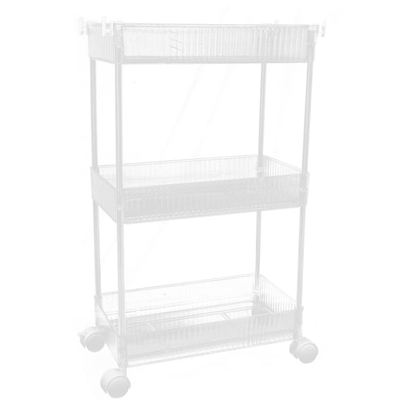 SEWCHICS Organizer Cart Sleek and Modern Style Rectangular Shape 1Pcs 24.96X14.54X7.86in