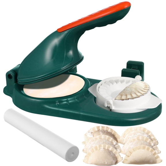 COMPUKAS Dumpling Press Mold Set, PP Plastic Dough Press for Home Cooking, Kitchen, and Canteen Use