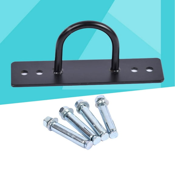 WHAMVOX Multifunctional Hammock Sandbag Yoga Hook Turnbuckle Swing Hook Fixed Hanger Ceiling Wall Mount Bracket for Suspension Straps (Black)