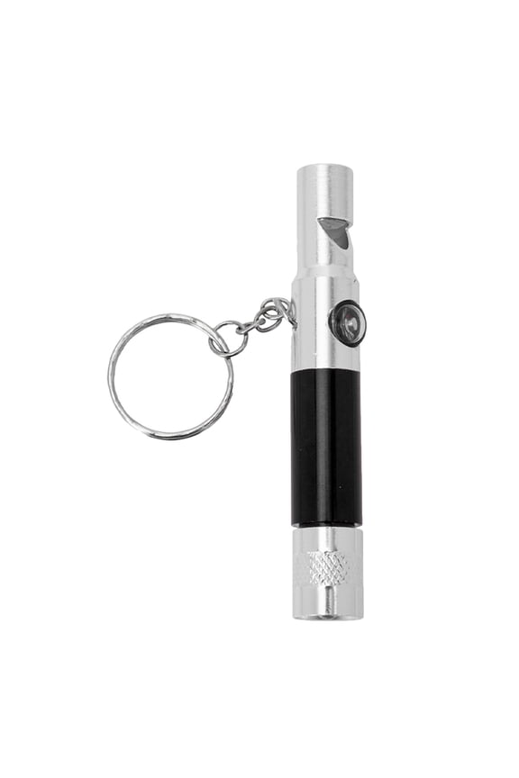 Multifunctional Hiking Flashlight and Whistle Keychain with Compass for Outdoor Survival Aluminum Alloy Multi